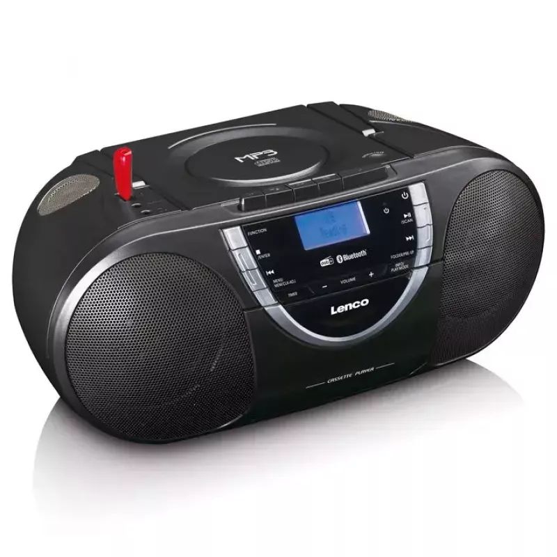Persönlicher CD-Player Lenco SCD-600 Schwarz Silber DAB+ FM PLL
