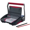 GBC CombBind® CB25 Manuelle Bindemaschine, Kammbindemaschine, Manuell, 390 Blatt, Schwarz, Rot