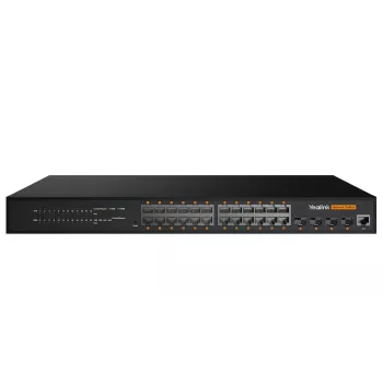 Managed L2+ Gigabit Ethernet Switch Yealink RCH240 – 24× RJ-45 (10/100/1000), PoE, 56 Gbit/s, Rack-Montage