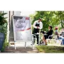 Nobo Essence A1 A-Frame Pavement Sign, tragbare Infotafel, Silber, Aluminium, PVC, Stahl, A1, 605 mm, 1095 mm