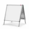 Nobo Essence A1 A-Frame Pavement Sign, tragbare Infotafel, Silber, Aluminium, PVC, Stahl, A1, 605 mm, 1095 mm