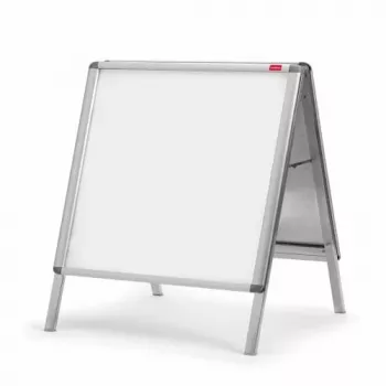 Nobo Essence A1 A-Frame Pavement Sign, tragbare Infotafel, Silber, Aluminium, PVC, Stahl, A1, 605 mm, 1095 mm