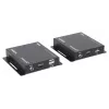 Manhattan 1080p HDMI KVM over IP Extender Kit, Verlängert 1080p@60Hz Signal bis zu 120m mit einem einzigen Cat6 Ethernet-Kabel oder einem IP-fähigen Netzwerk, Sender und Empfänger, USB-A-Anschlüsse für PC/Maus/Tastatur, Schwarz, Drei Jahre Garantie