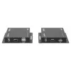 Manhattan 1080p HDMI KVM over IP Extender Kit, Verlängert 1080p@60Hz Signal bis zu 120m mit einem einzigen Cat6 Ethernet-Kabel oder einem IP-fähigen Netzwerk, Sender und Empfänger, USB-A-Anschlüsse für PC/Maus/Tastatur, Schwarz, Drei Jahre Garantie