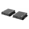 Manhattan 1080p HDMI KVM over IP Extender Kit, Verlängert 1080p@60Hz Signal bis zu 120m mit einem einzigen Cat6 Ethernet-Kabel oder einem IP-fähigen Netzwerk, Sender und Empfänger, USB-A-Anschlüsse für PC/Maus/Tastatur, Schwarz, Drei Jahre Garantie