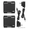 Manhattan 1080p HDMI KVM over IP Extender Kit, Verlängert 1080p@60Hz Signal bis zu 120m mit einem einzigen Cat6 Ethernet-Kabel oder einem IP-fähigen Netzwerk, Sender und Empfänger, USB-A-Anschlüsse für PC/Maus/Tastatur, Schwarz, Drei Jahre Garantie