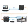 Manhattan 1080p HDMI KVM over IP Extender Kit, Verlängert 1080p@60Hz Signal bis zu 120m mit einem einzigen Cat6 Ethernet-Kabel oder einem IP-fähigen Netzwerk, Sender und Empfänger, USB-A-Anschlüsse für PC/Maus/Tastatur, Schwarz, Drei Jahre Garantie
