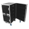 Flightcase Roadinger 30126428 Sperrholz Schwarz Silber 59,4 kg