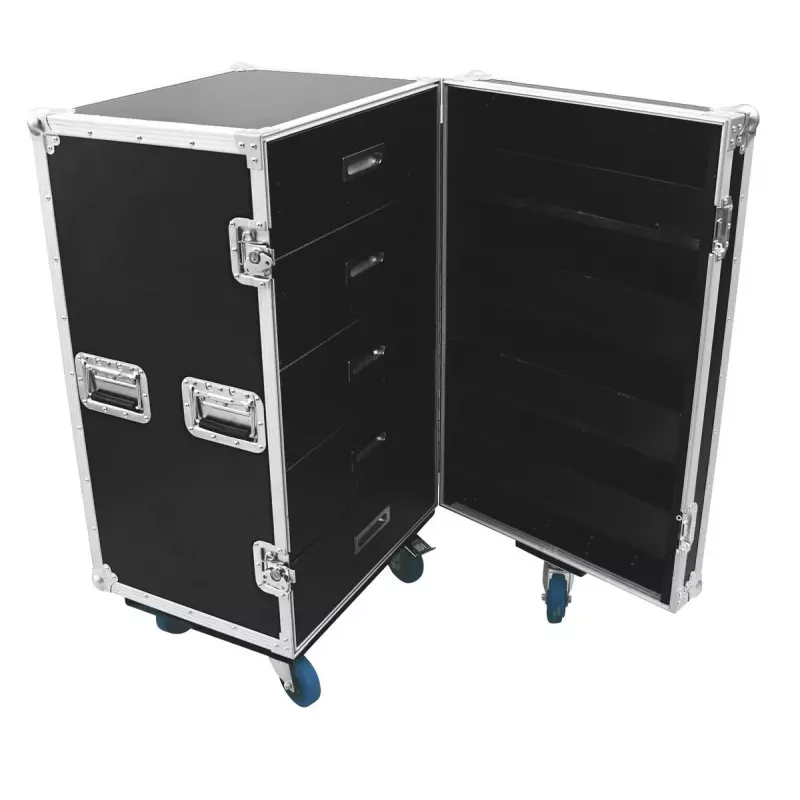 Flightcase Roadinger 30126428 Sperrholz Schwarz Silber 59,4 kg