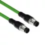 ACT Industrial 10.00 Meter Sensorkabel M12A 8-polig Stecker auf M12A 8-polig Stecker, Ultraflex TPE-Kabel, geschirmt