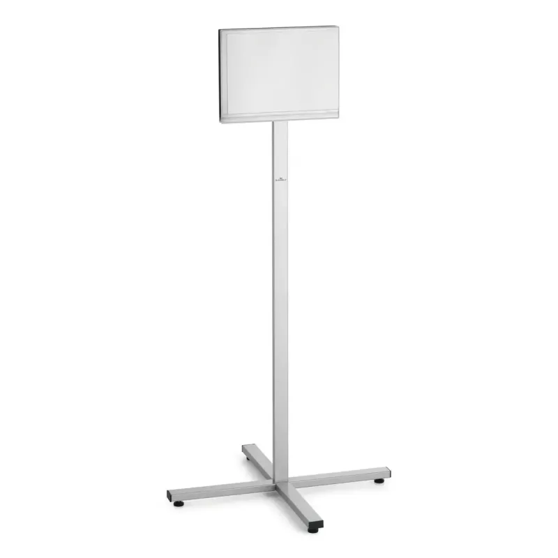 Infoständer Durable 502057 A4 Edelstahl, Anthrazit/Grau, 638×638×1348 mm