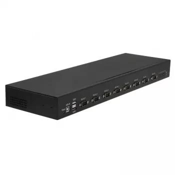 RealPower 284513 Seriell-Umsetzer/Repeater/Isolator USB 2.0 RS-232 Schwarz