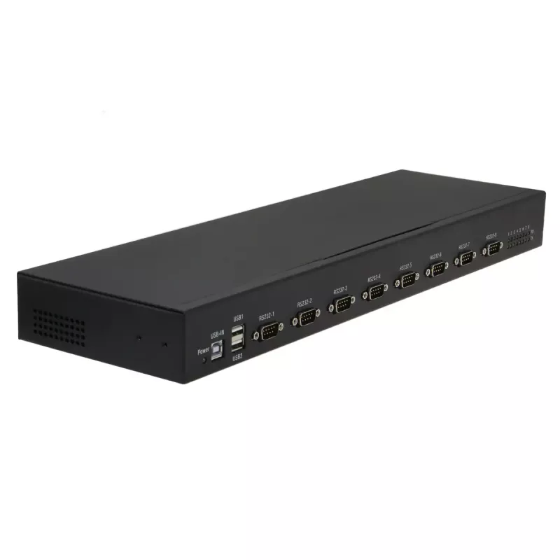 RealPower 284513 Seriell-Umsetzer/Repeater/Isolator USB 2.0 RS-232 Schwarz