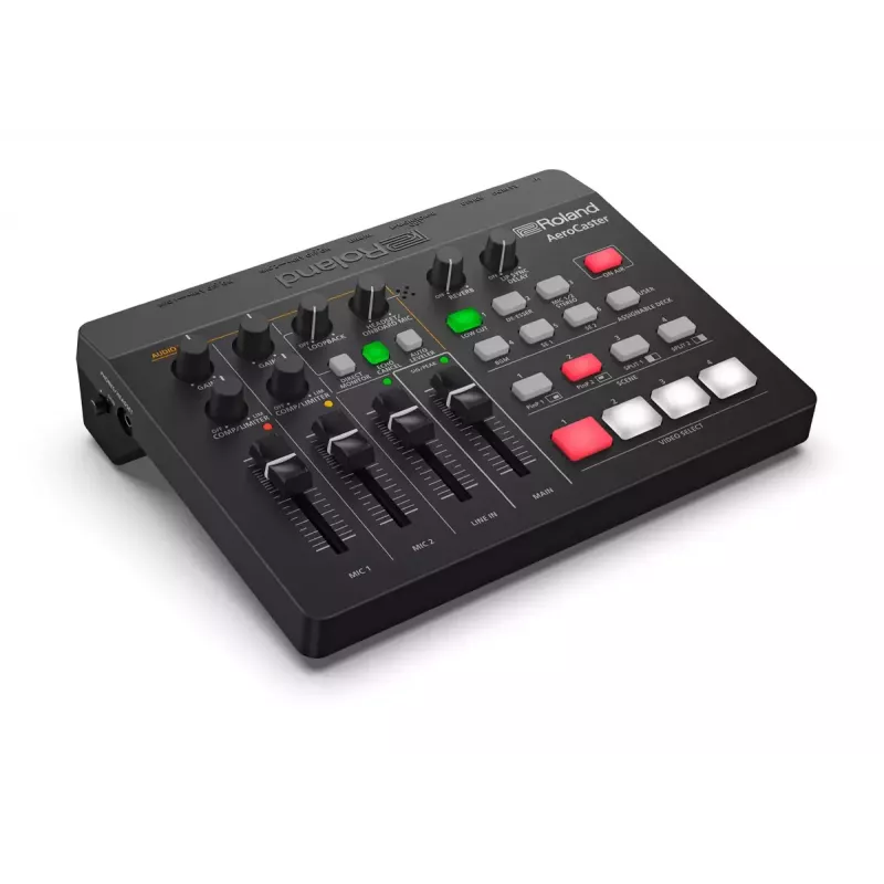 Audio Interface Roland AeroCaster Schwarz 24 bit 48 kHz Phantom Power 48 V