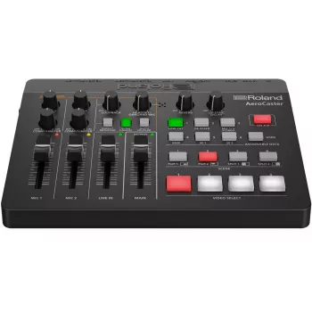 Audio Interface Roland AeroCaster Schwarz 24 bit 48 kHz Phantom Power 48 V