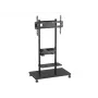 Mobiler TV-Wagen EQUIP 50 Zoll–90 Zoll mit Pegboard-Regal, VESA 200x200–600x400, 60 kg, schwarz