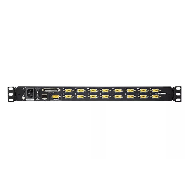ATEN 16-Port 17 Zoll LCD KVM Switch over IP (USB - PS/2 VGA) mit USB-Peripherieanschluss