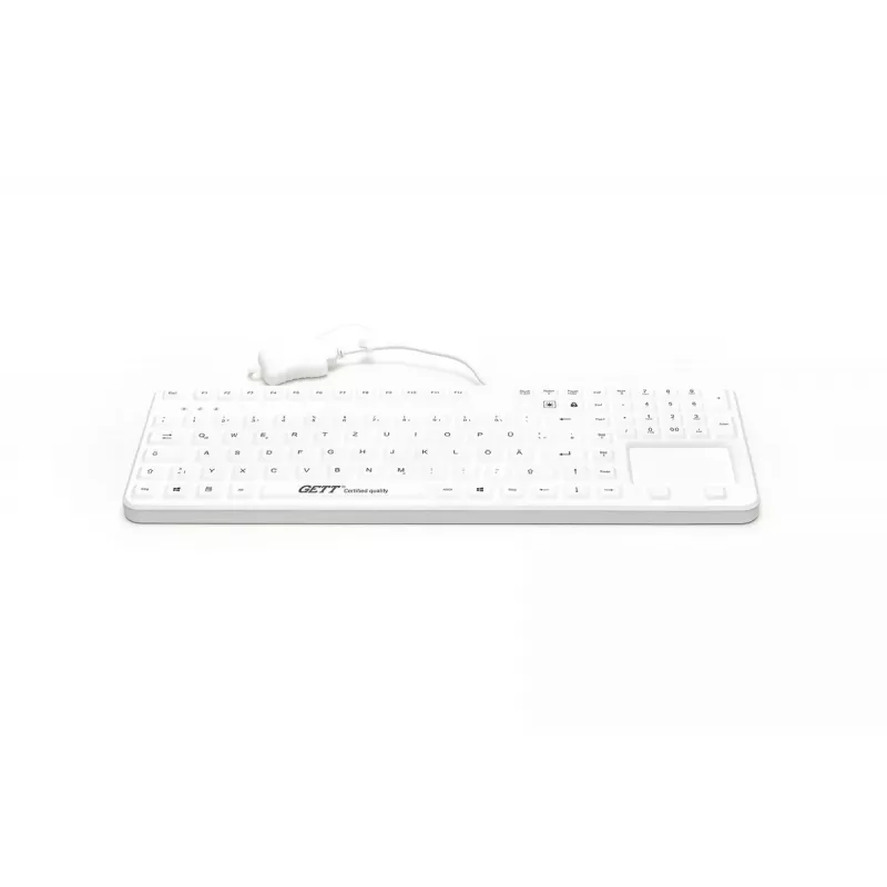 Tastatur GETT Cleantype Prime Touch+ USB Swiss White