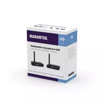 Marmitek Subwoofer Anywhere 640 – Kabelloser Audiosender und -empfänger für Subwoofer