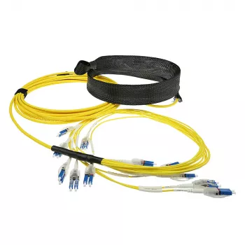 ACT 50 Meter Singlemode 9/125 OS2 vorkonfektioniertes Glasfaserkabel 24F LC Polarity Twist