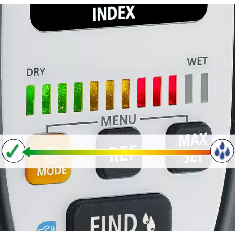 Laserliner MultiWet-Finder Plus Elektronisches Hygrometer Schwarz Weiß Digitalanzeige