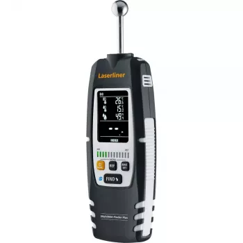 Laserliner MultiWet-Finder Plus Elektronisches Hygrometer Schwarz Weiß Digitalanzeige
