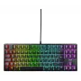 Mechanische Gaming-Tastatur No name K4V2 RGB — Tenkeyless 80–87%, AZERTY Französisch, USB, RGB-Hintergrundbeleuchtung, 68 Tasten, 2 m Kabel, schwarz