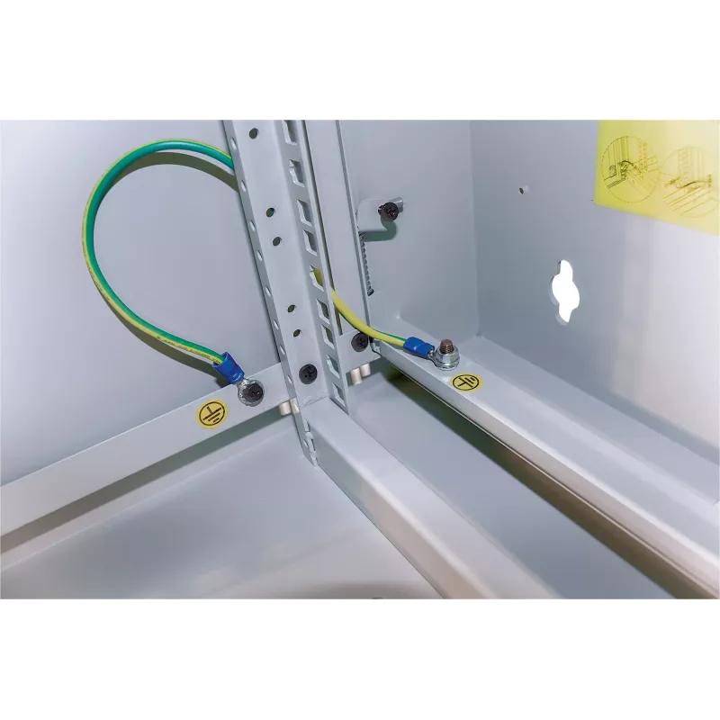 Intellinet 19 Zoll Netzwerkschrank - Wandmontage (Zweiteiliger Schwenkrahmen), 9U, 600 mm tief, Grau, Flatpack, max. 30 kg, Schwenkbar für Zugang zur Rückseite des Schranks bei Wandmontage, Rack, Nutztiefe 385 mm, Teile für Wandmontage nicht im Lieferumfang enthalten