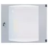 Intellinet 19 Zoll Netzwerk-Wandgehäuse (Zweiteilige Schwenkvorrichtung), 6U, 450 mm tief, grau, Flatpack, max. 30 kg, schwenkbar für Zugang zur Rückseite bei Wandmontage, Rack, Nutzbare Tiefe 235 mm, Teile für Wandmontage nicht im Lieferumfang