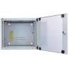 Intellinet 19 Zoll Netzwerk-Wandgehäuse (Zweiteilige Schwenkvorrichtung), 6U, 450 mm tief, grau, Flatpack, max. 30 kg, schwenkbar für Zugang zur Rückseite bei Wandmontage, Rack, Nutzbare Tiefe 235 mm, Teile für Wandmontage nicht im Lieferumfang