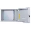 Intellinet 19 Zoll Netzwerk-Wandgehäuse (Zweiteilige Schwenkvorrichtung), 6U, 450 mm tief, grau, Flatpack, max. 30 kg, schwenkbar für Zugang zur Rückseite bei Wandmontage, Rack, Nutzbare Tiefe 235 mm, Teile für Wandmontage nicht im Lieferumfang