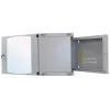 Intellinet 19 Zoll Netzwerk-Wandgehäuse (Zweiteilige Schwenkvorrichtung), 6U, 450 mm tief, grau, Flatpack, max. 30 kg, schwenkbar für Zugang zur Rückseite bei Wandmontage, Rack, Nutzbare Tiefe 235 mm, Teile für Wandmontage nicht im Lieferumfang