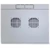 Intellinet 19 Zoll Netzwerk-Wandgehäuse (Zweiteilige Schwenkvorrichtung), 6U, 450 mm tief, grau, Flatpack, max. 30 kg, schwenkbar für Zugang zur Rückseite bei Wandmontage, Rack, Nutzbare Tiefe 235 mm, Teile für Wandmontage nicht im Lieferumfang