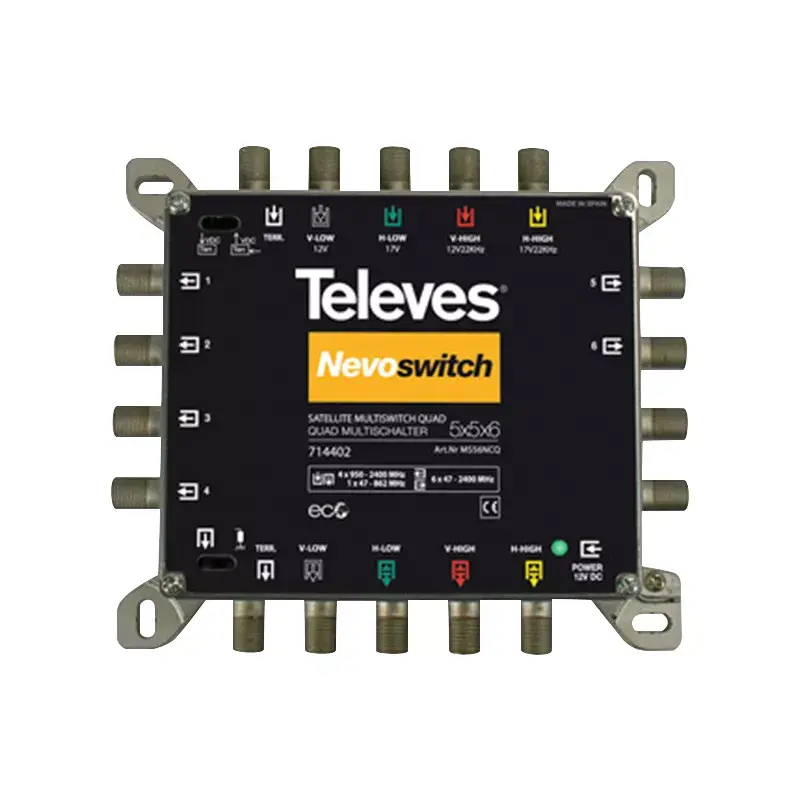 Satelliten-Multischalter Televes MS56NCQ 5 Eingänge 6 Ausgänge