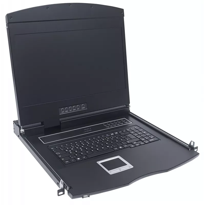 Intellinet 508025 Rack-Konsole 43,2 cm (17 Zoll) 1280 x 1024 Pixel Schwarz 1U