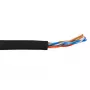 Patchkabel ACT CAT5E U/UTP Litze Schwarz 305 m