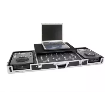 Flightcase Roadinger 3012534A Sperrholz Schwarz Silber 10,6 kg