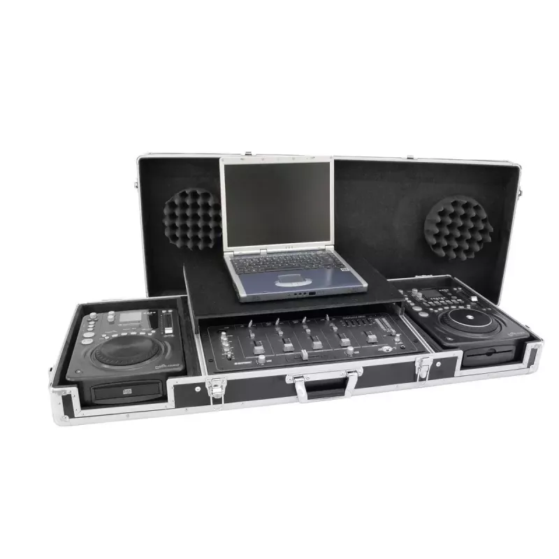 Flightcase Roadinger 3012534A Sperrholz Schwarz Silber 10,6 kg