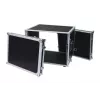 Flightcase Roadinger 30107260 MDF Schwarz Silber 9,7 kg