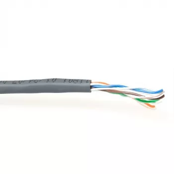 Kabel ACT CAT5E U/UTP PVC massiv grau 305 m