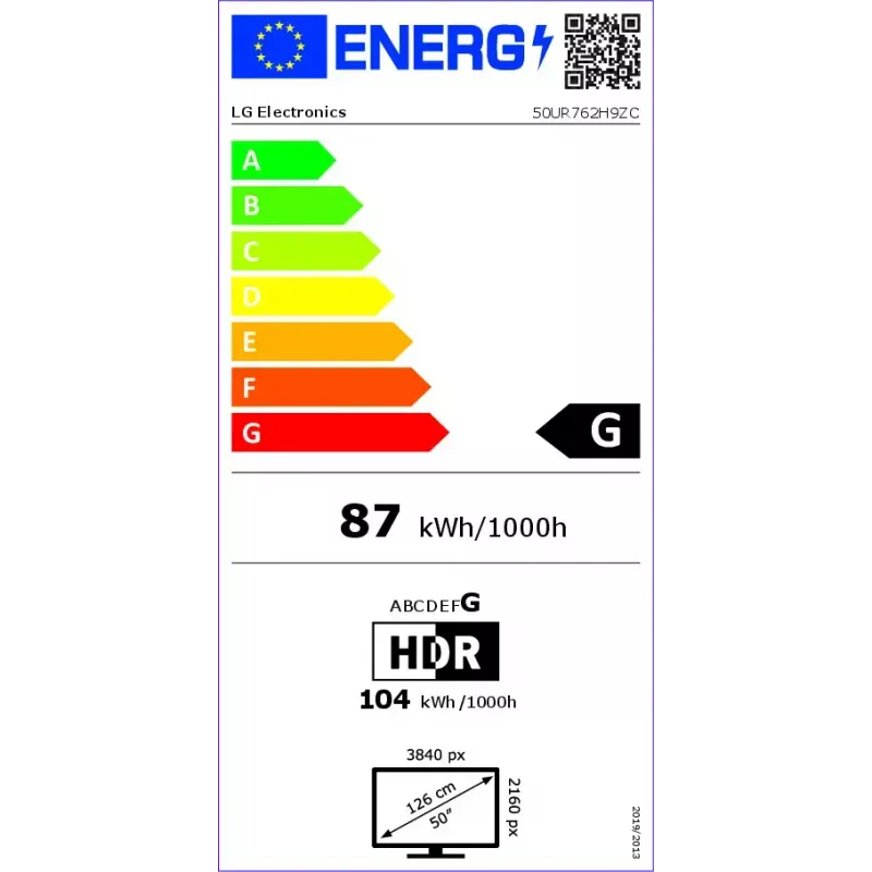 LG 50UR762H9ZC 127 cm (50 Zoll) 4K Ultra HD Smart TV Wi-Fi Blau 400 cd/m²