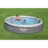Stahlwandpool Bestway Fast Set Rund Aufblasbarer Pool-Set 4,57 m x 84 cm Fassungsvermögen 9677 L