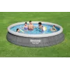 Stahlwandpool Bestway Fast Set Rund Aufblasbarer Pool-Set 4,57 m x 84 cm Fassungsvermögen 9677 L
