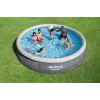 Stahlwandpool Bestway Fast Set Rund Aufblasbarer Pool-Set 4,57 m x 84 cm Fassungsvermögen 9677 L