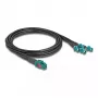 DeLOCK Kabel Mini-FAKRA Z Buchse Quad auf 4 x FAKRA Z Stecker A-Type 1 m