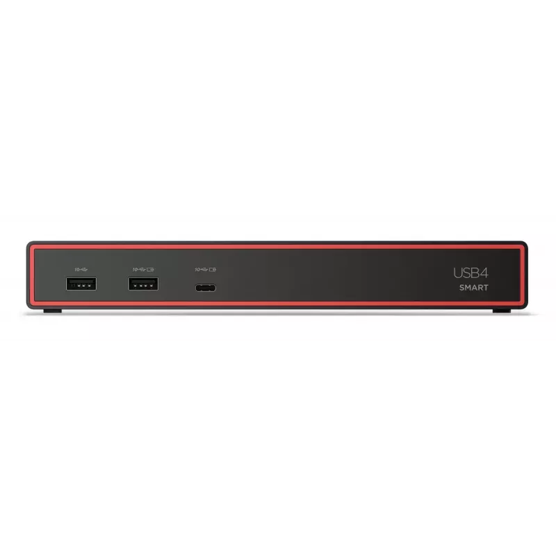 Dockingstation Lenovo ThinkPad USB4 Smart Dock 5500 — kabelgebunden USB4, 65W PD, Gigabit Ethernet, 4K@30Hz, 100W Netzteil, Eclipse Schwarz