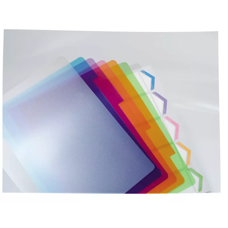GBC 2101323E Trennblätter Polypropylen (PP) Blau, Grün, Orange, Pink, Lila 5 Stk.