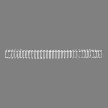 GBC WireBind-Bindrücken 3:1 NO4 6 mm A4, Weiß, 3 Blatt, Metall, A4, 6 mm, 297 mm