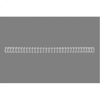 GBC Wire spines 3:1 NO7 11mm A4, Weiß, 3 Blatt, Metall, A4, 1,1 cm, 297 mm