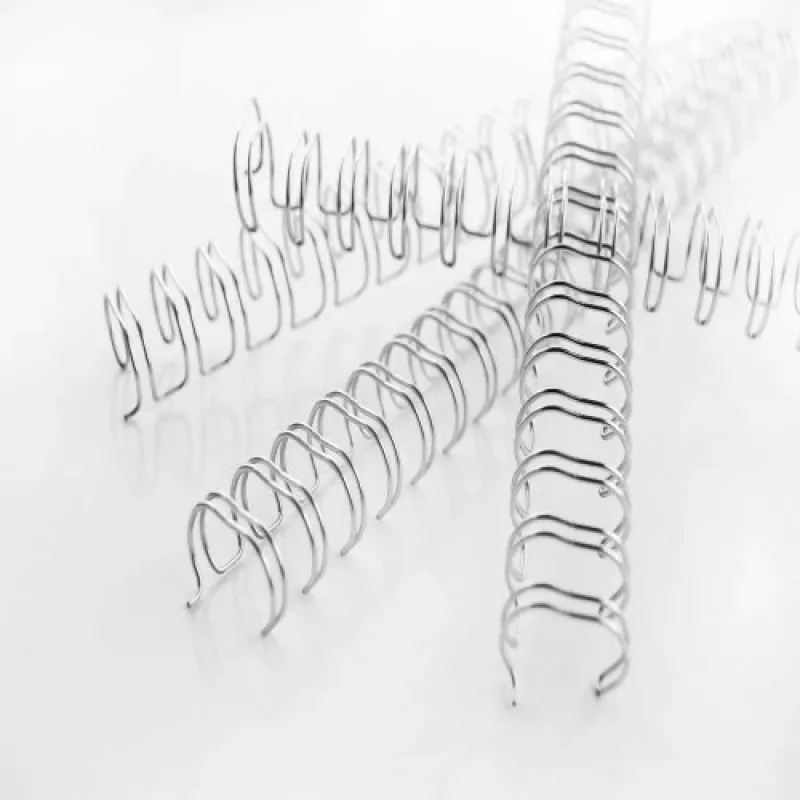 GBC WireBind Binderücken 3:1 NO8 12,5 mm A4, Silber, 3 Blatt, Metall, A4, 1,25 cm, 280 mm